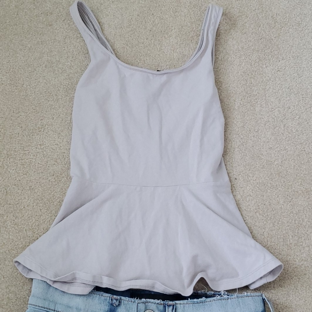 Express grey tank top